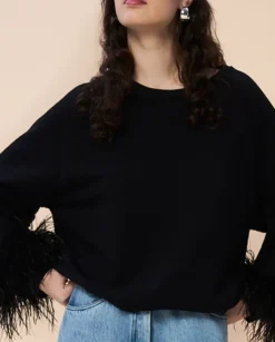 Bluza z ozdobnym rękawem Margaux