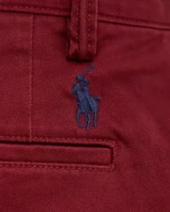 Bordowe spodnie chino