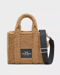 Brązowa futrzana torebka Teddy Small Tote