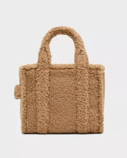 Brązowa futrzana torebka Teddy Small Tote