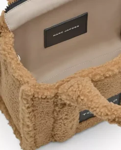 Brązowa futrzana torebka Teddy Small Tote