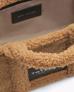 Brązowa futrzana torebka Teddy Medium Tote