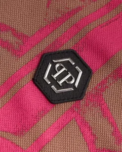 Brązowa koszulka polo Skull&Bines