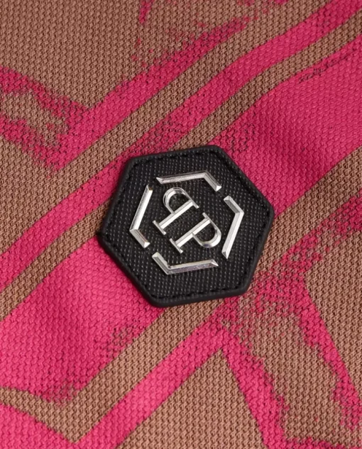 Brązowa koszulka polo Skull&Bines