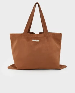 Brązowa torba typu shopper