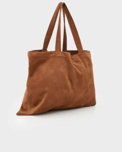Brązowa torba typu shopper