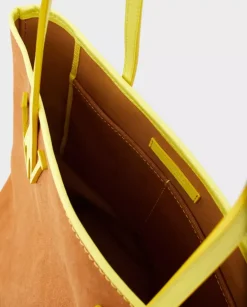 Brązowa torba z logo Tall Anchore tote