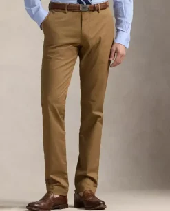 Brązowe spodnie chino Slim Fit