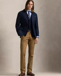 Brązowe spodnie chino Slim Fit