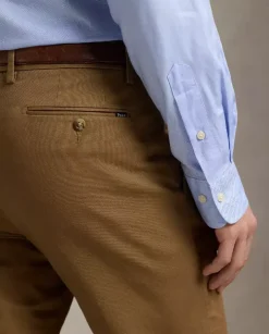 Brązowe spodnie chino Slim Fit