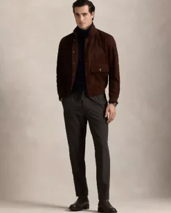 Brązowe spodnie Tailored Classic Fit