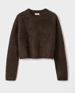 Brązowy sweter z kaszmiru