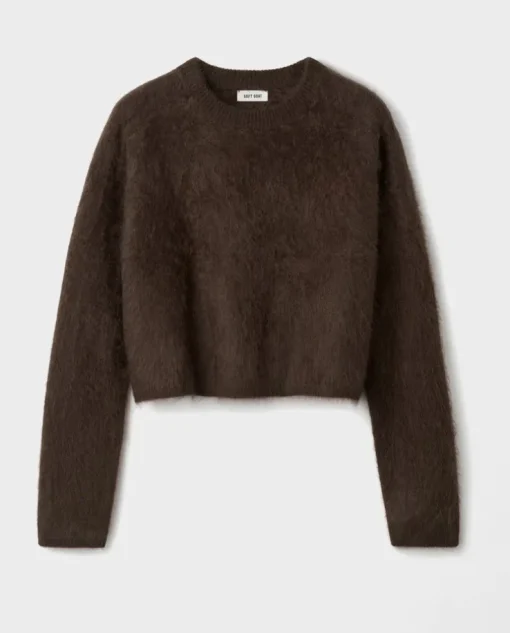 Brązowy sweter z kaszmiru