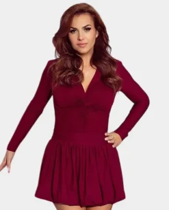 Burgundowe body Angel
