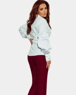 Burgundowe spodnie Amani