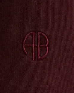 Burgundowe spodnie dresowe