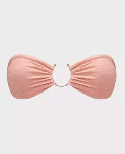 Błyszczący top od bikini Pink Sparkle