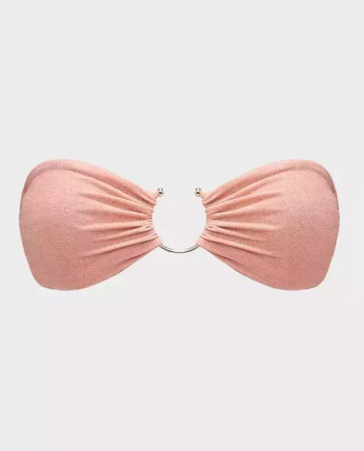 Błyszczący top od bikini Pink Sparkle