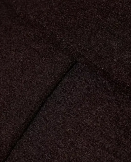 Ciemnobrązowa wełniana marynarka