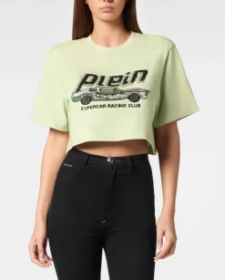 Crop top z nadrukiem
