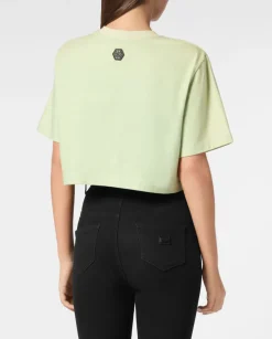 Crop top z nadrukiem