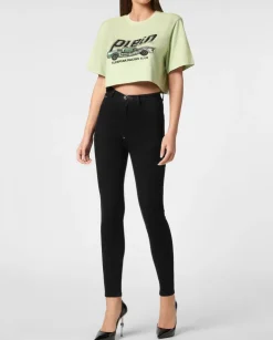 Crop top z nadrukiem