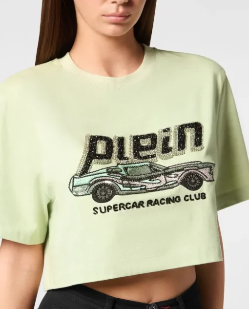 Crop top z nadrukiem