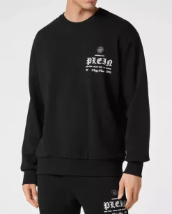 Czarna bawełniana bluza LS