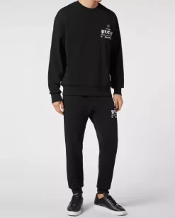 Czarna bawełniana bluza LS