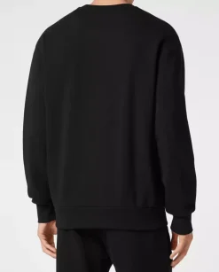 Czarna bawełniana bluza LS