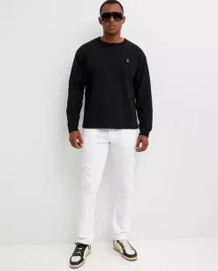 Czarna bawełniana bluza z logo Relaxed Fit