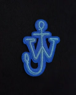 Czarna bawełniana koszulka z logo