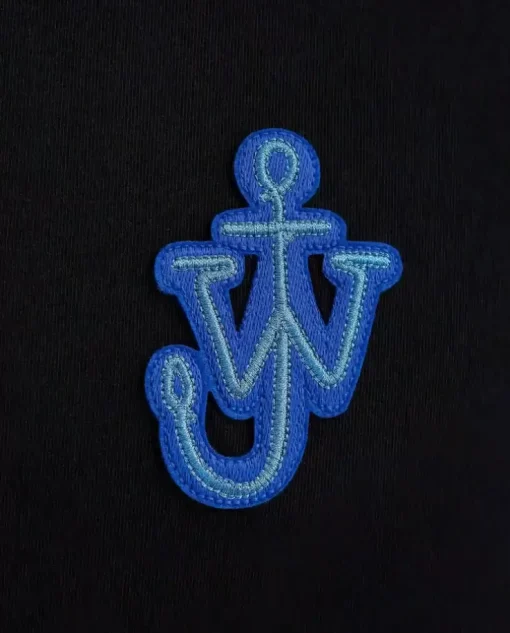 Czarna bawełniana koszulka z logo