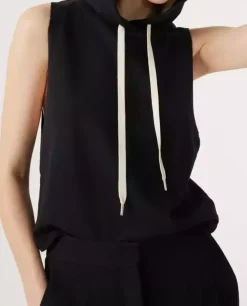 Czarna bluza bez rękawów Laya
