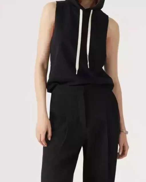 Czarna bluza bez rękawów Laya