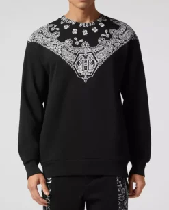 Czarna bluza Paisley Bandana