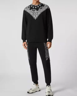 Czarna bluza Paisley Bandana