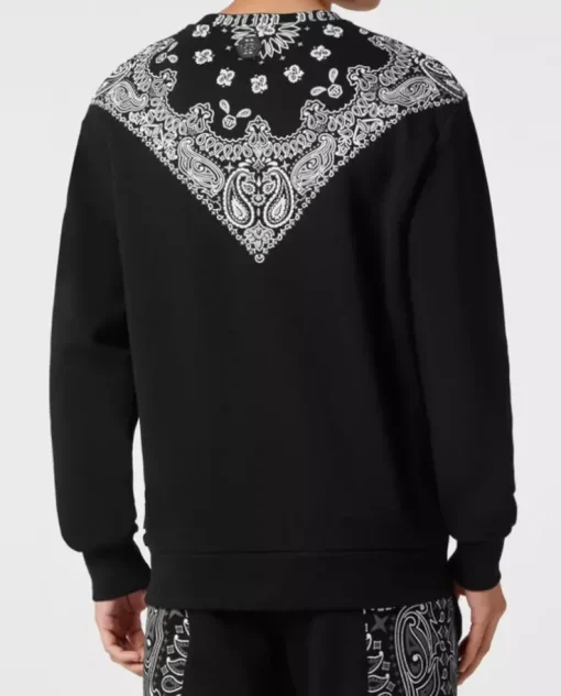 Czarna bluza Paisley Bandana