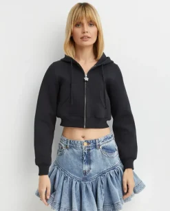 Czarna bluza z kapturem