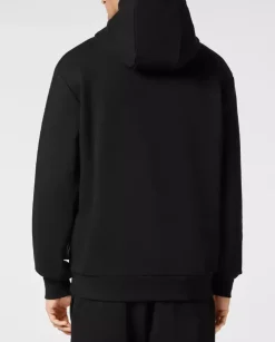 Czarna bluza z kapturem Carbon Tiger