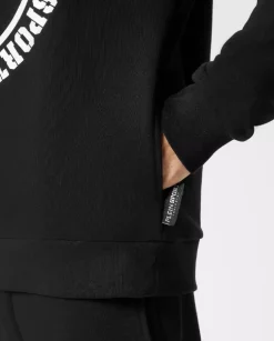 Czarna bluza z kapturem Carbon Tiger