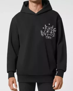 Czarna bluza z kapturem Monsters