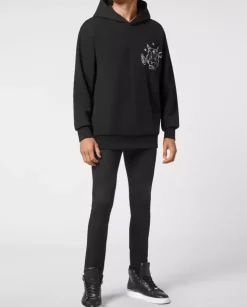 Czarna bluza z kapturem Monsters