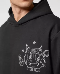 Czarna bluza z kapturem Monsters