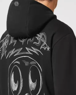 Czarna bluza z kapturem Monsters