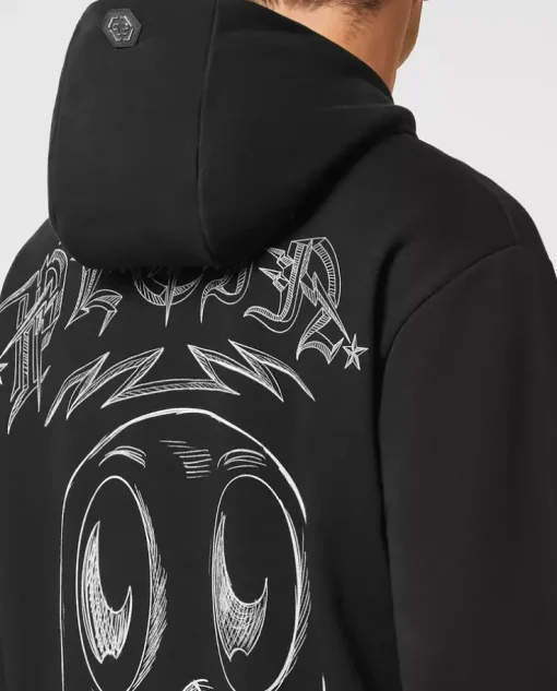 Czarna bluza z kapturem Monsters
