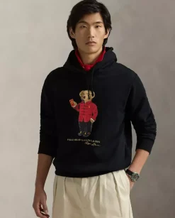 Czarna bluza z kapturem Polo Bear