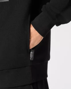 Czarna bluza z kapturem Scratch