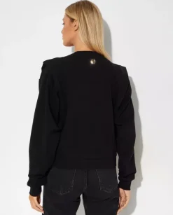 Czarna bluza z kryształowym misiem