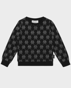 Czarna bluza z monogramem